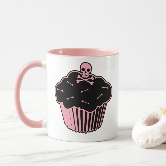 Mug Cupcake au poison rose (Avec donut)