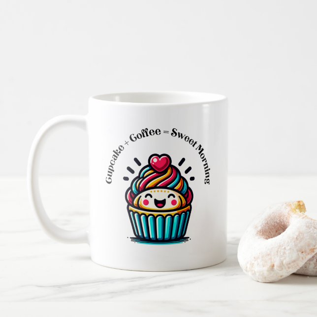 Mug Cupcake + Café = Sweet Morning (Avec donut)