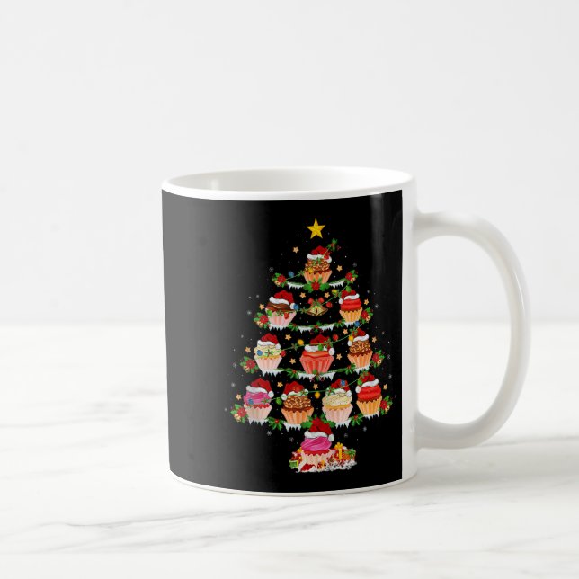 Mug Cupcake Christmas Tree Lights Funny Fast Food Cupc (Droite)