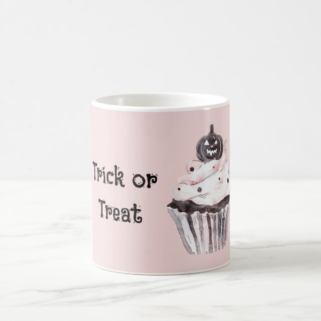Mug Cupcake de Halloween Citrouille (Centre)