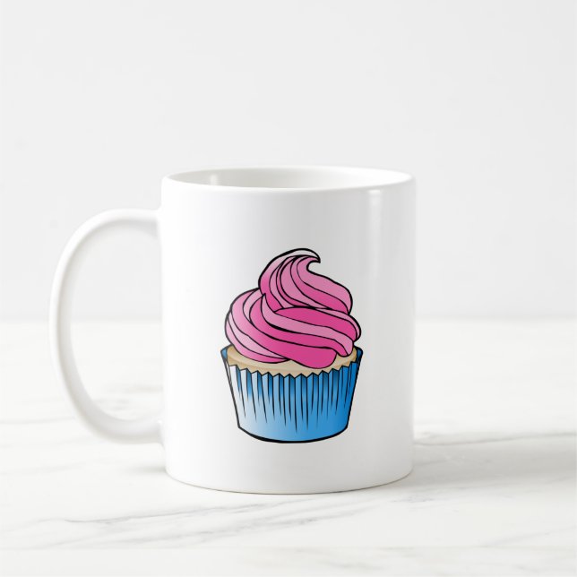 Mug Cupcake rose (Gauche)