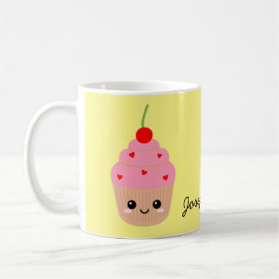 Mug Cupcake Rose, Mignonne Coupe Personnalisée, Pl