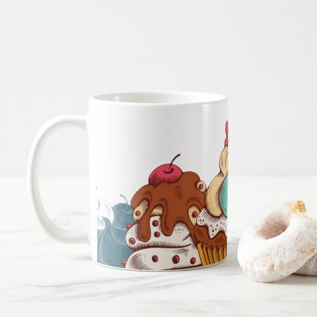Mug Cupcakes Style Rétro Sweet Dessert (Avec donut)