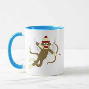 Mug Cupidon de singe de chaussette