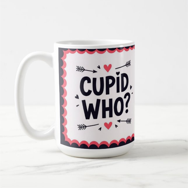 Mug Cupidon qui ? Saint-Valentin stylé  (Gauche)