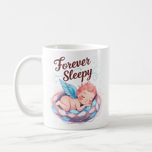 Mug Cupidon : Toujours endormi (Gauche)