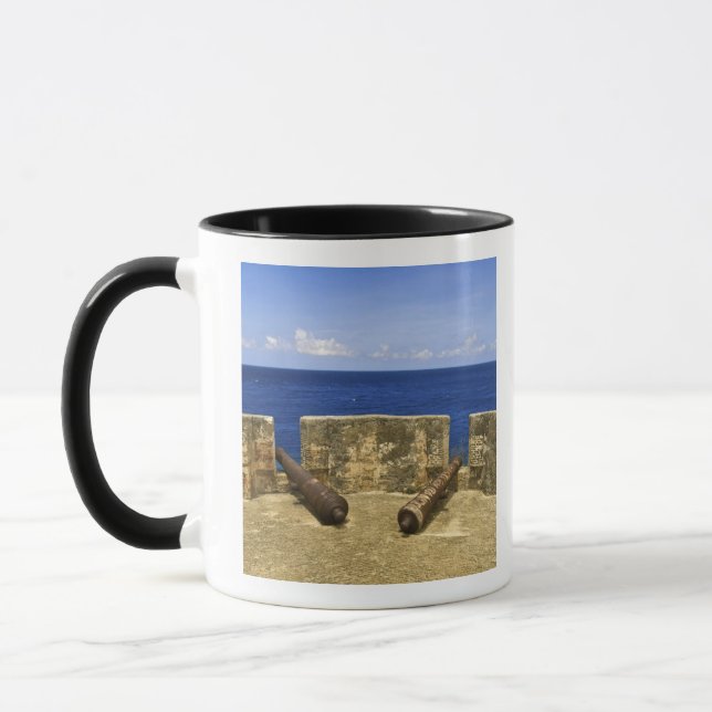 Mug Curaçao. La baie de Caracas de Fort Beekenburg. (Gauche)