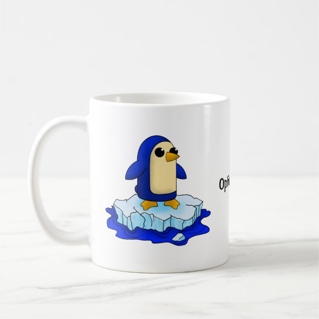 Mug Curieux mignon bébé pingouin (Gauche)