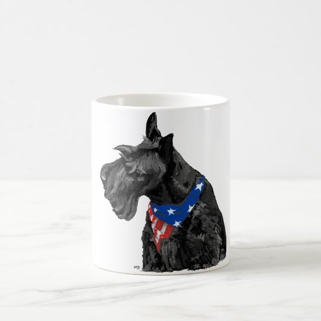 Mug Curieux patriotique écossais Terrier (Centre)