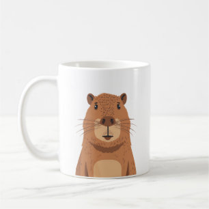 Mug Curieux portrait Capybara