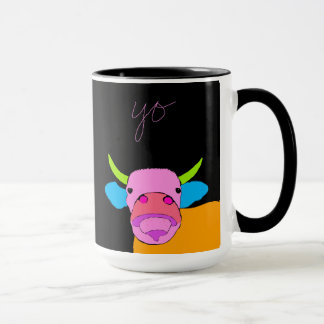 Mug Curieux Vache Avec Gros Nez Dit Yo