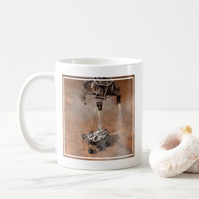Mug Curiosity Arrivant Sur La Surface Martienne. (Avec donut)
