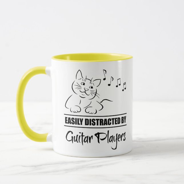 Mug Curious Cat facilement distrait par les joueurs de (Gauche)