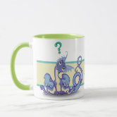 Tasse Noire Avec Motif Points D’interrogation - Céramique
