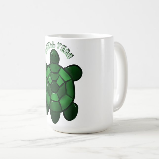 Mug Custom and personalized Cute Turtle  (Devant droit)