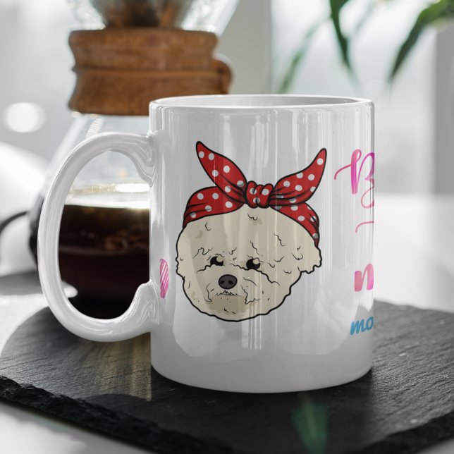 Mug Custom Bichon Frisé Maman Fête des mères mignonne  (Créateur téléchargé)