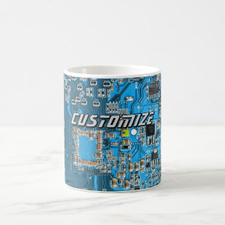 Mug Custom Blue PCB Circuit Board for IT Pros 2