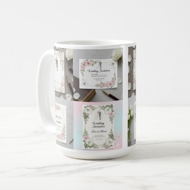 Mug Custom Bride and Groom Illustration (Devant gauche)
