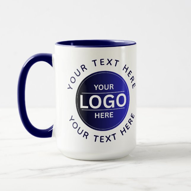 Mug Custom Business Brand Logo (Gauche)