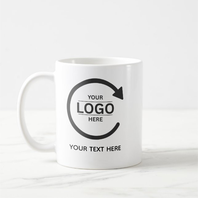 Mug Custom Business Brand Logo (Gauche)