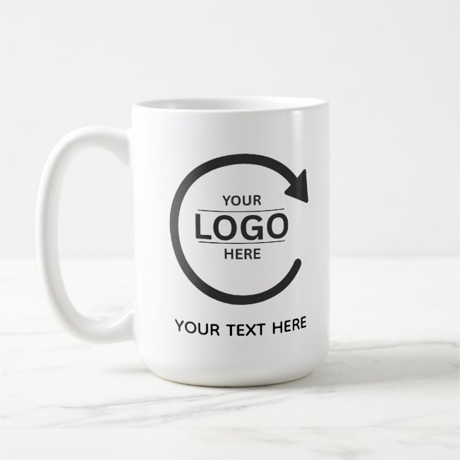 Mug Custom Business Brand Logo (Gauche)