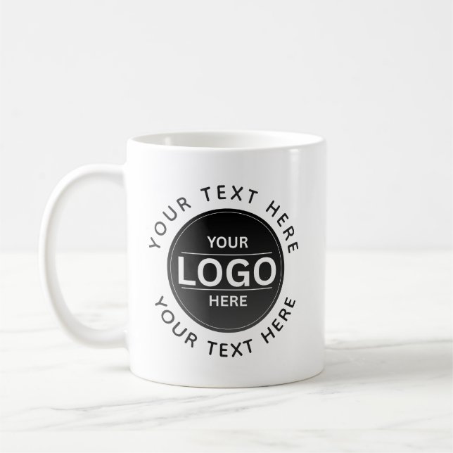 Mug Custom Business Brand Logo (Gauche)