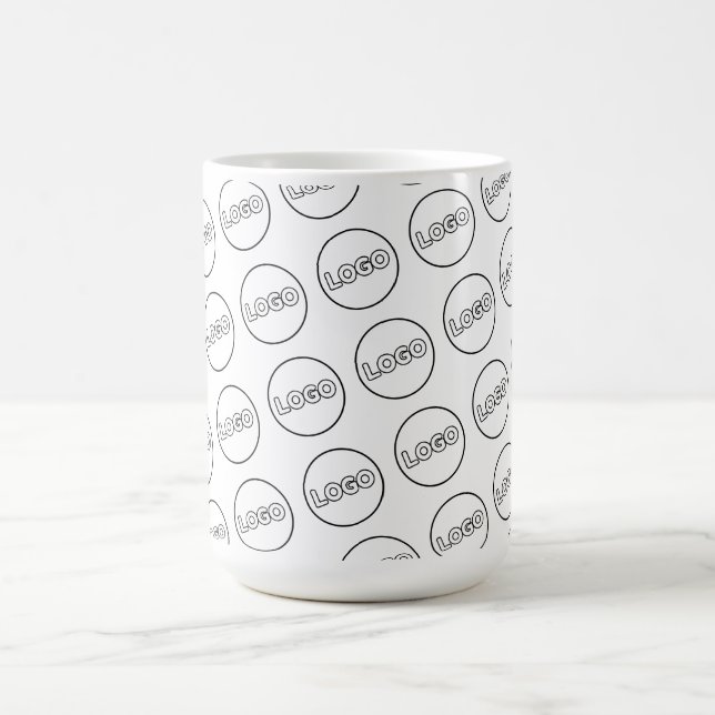 Mug Custom Business Logo Modern Branded Coffee (Centre)
