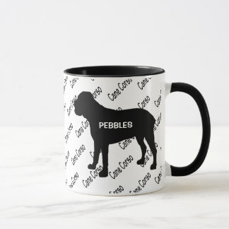Mug CUSTOM Cane Corso Dog Silhouette