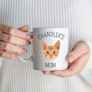 Mug Custom Cat Maman Mère Cadeau Amoureux des chats Po
