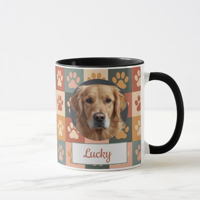 Mug Custom Chien Maman, Chien Papa, Personnaliser Cade (Droite)