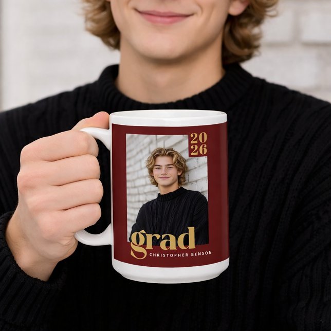 Mug Custom Class of 2026 Photo Graduation (Créateur téléchargé)