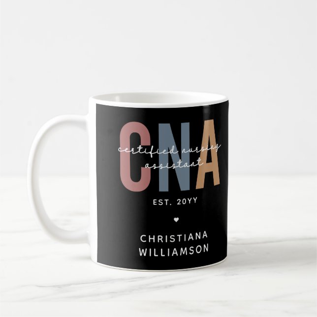 Mug Custom CNA Retro Certified Nursing Assistant Gifts (Gauche)