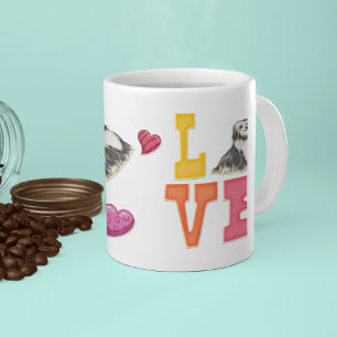 Mug Custom Cute Valentine's Day Amoureux des chiens Ha