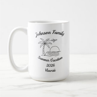 Mug Custom Family Reunion Beach Summer Vacation White