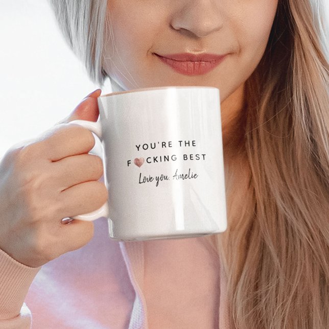 Mug Custom Fun Cute Vous êtes le meilleur Rose Gold He (Créateur téléchargé)
