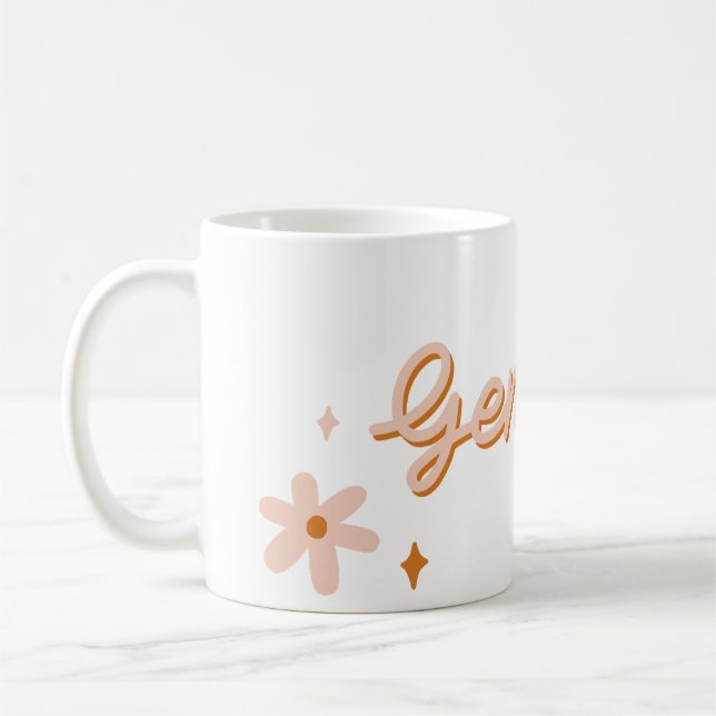 Mug Custom Gemini Zodiac Name & Stars Minimalist Gift (Gauche)