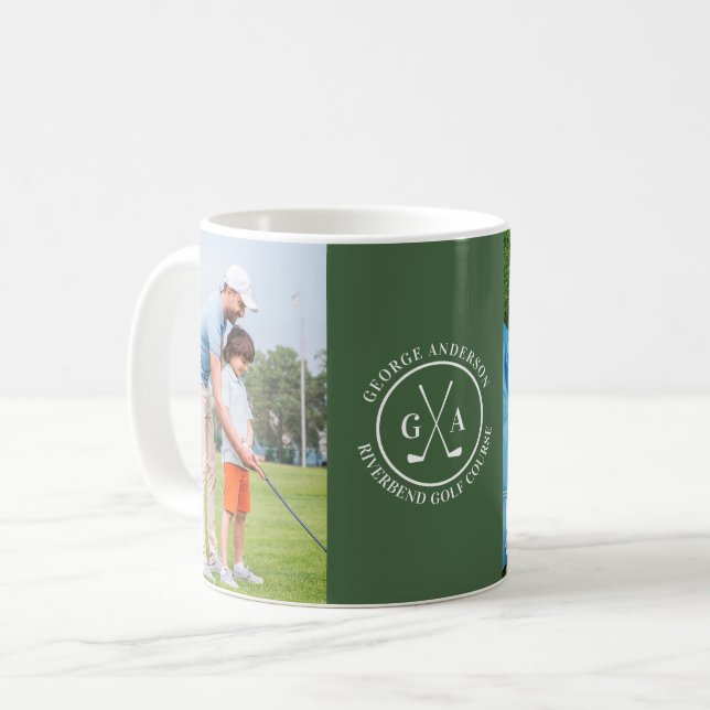 Mug Custom Golf Club Logo Personalized Monogram photo (Devant gauche)