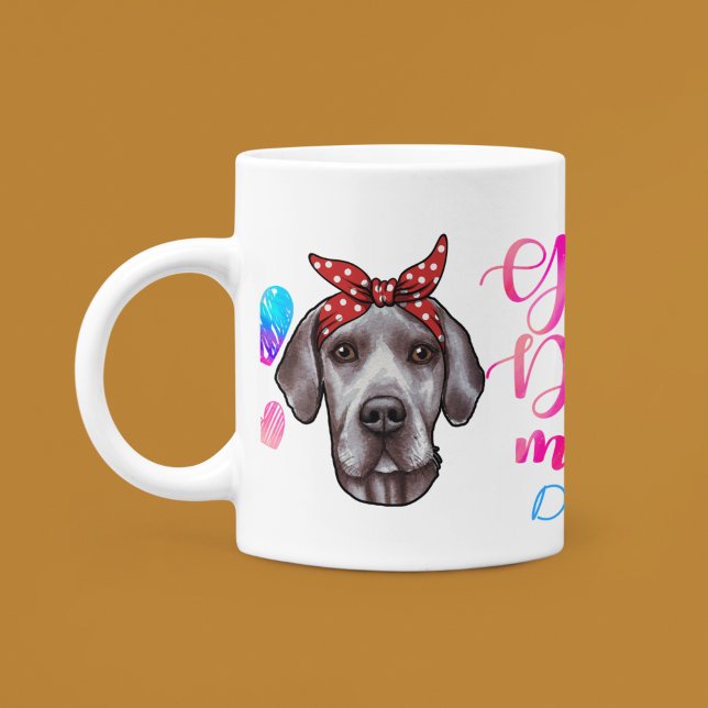 Mug Custom Great Dane Maman mignonne Amoureux des chie (Créateur téléchargé)
