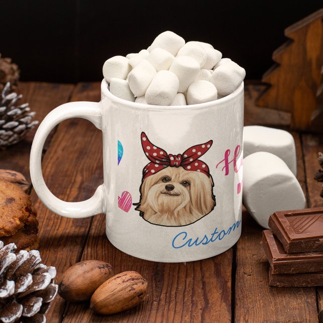 Mug Custom Havanais Maman mignonne Amoureux des chiens (Créateur téléchargé)