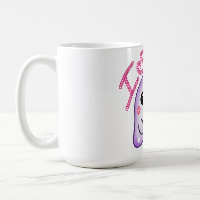 Mug Custom "I Scream" Ghost with Ice Cream Cone Art (Gauche)