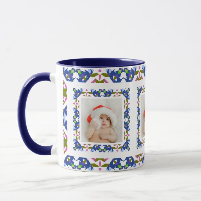 Mug Custom Jolly Noël Motif Photo Tea (Gauche)