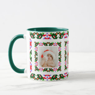 Mug Custom Jolly Noël Motif Photo Tea
