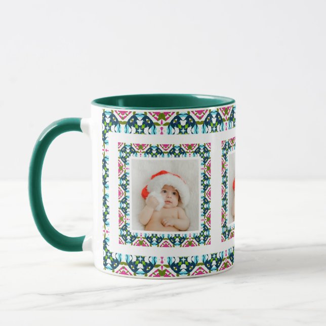 Mug Custom Jolly Noël Motif Photo Tea (Gauche)