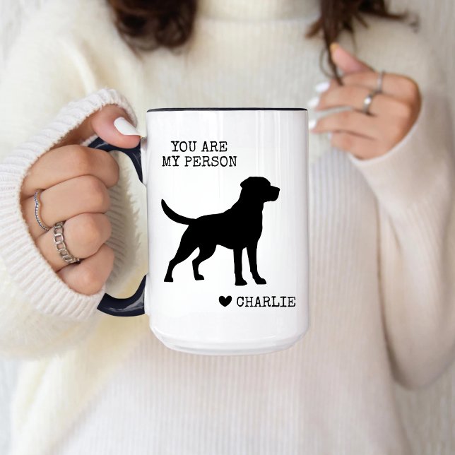 Mug Custom Labrador Retriever Black Lab Maman Amoureux (Créateur téléchargé)