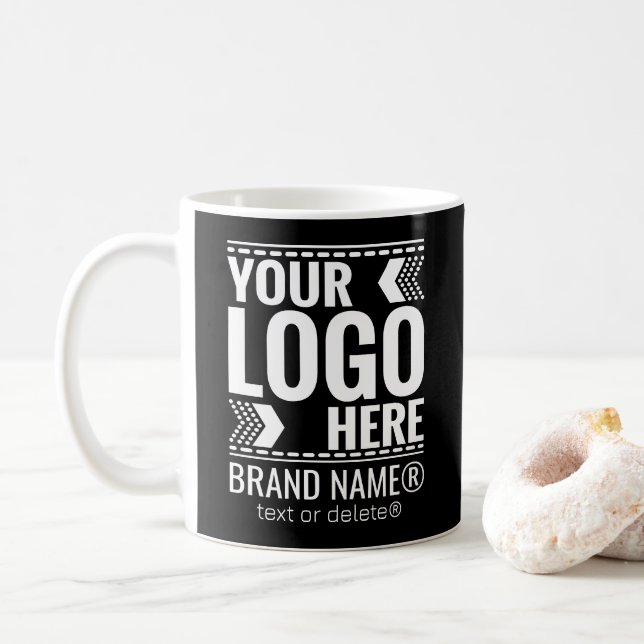 Mug Custom Logo, Business or Brand Logo Personalized  (Avec donut)