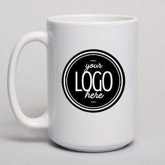 Mug Custom Modern Business Logo Branded Coffee