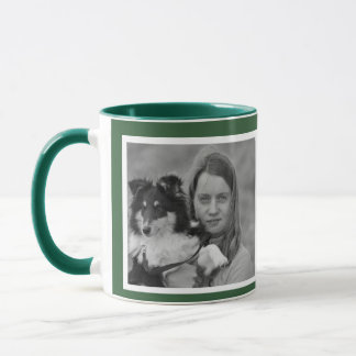 Mug Custom Modern Hunter Green 2 photo collage