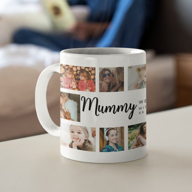 Mug Custom Mummy 18 Photo Collage (Créateur téléchargé)