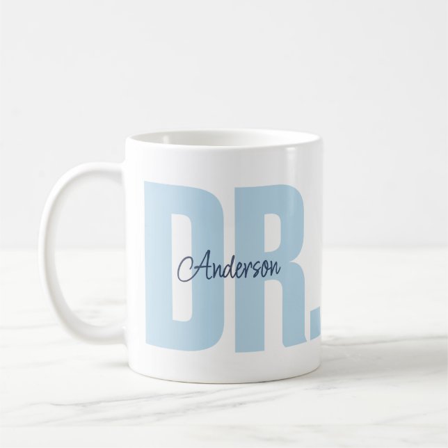 Mug Custom Name Doctor PhD Graduation (Gauche)