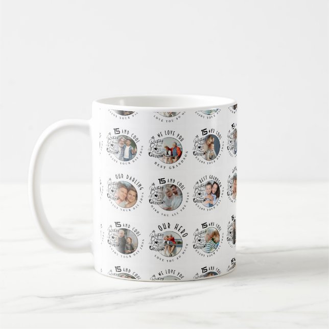 Mug Custom Photo Grandson Birthday (Gauche)